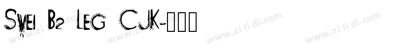 Swei B2 Leg CJK字体转换